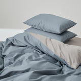 Simple Style, Solid Color, Two Colors, Cotton Bed Quilt Set