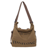 Women's Canvas Shoulder, Large-capacity Crossbody Bag