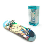 DIY Toy Skates, Park Tech, Deck Stunt Part with Metal Bracket and Bearing Wheel, Professional Finger Skateboards