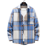 Men's Brushed, Casual Loose Fit, Long Sleeve Shirt