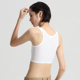 Women's Breathable Corset, Ice Silk Ultra-thin Tomboy Short Vest