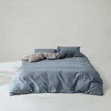 Simple Style, Solid Color, Two Colors, Cotton Bed Quilt Set
