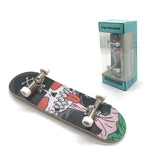 DIY Toy Skates, Park Tech, Deck Stunt Part with Metal Bracket and Bearing Wheel, Professional Finger Skateboards