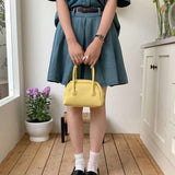 Women's Fashion, Simple Lychee Pattern, Portable Shoulder Messenger Bag