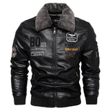 Men's Casual Fashion Leather Slim Fit Leather Jacket Coat