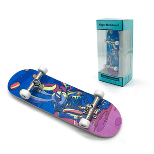 DIY Toy Skates, Park Tech, Deck Stunt Part with Metal Bracket and Bearing Wheel, Professional Finger Skateboards