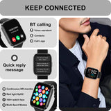 Bluetooth Calling, Heart Rate, Blood Oxygen, Quick Reply, Waterproof Sports Watch