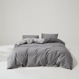 Simple Style, Solid Color, Two Colors, Cotton Bed Quilt Set