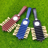 Golf Extras Storage Leather Case, Ball Nail Peg Tag, Outdoor Sports Accessories