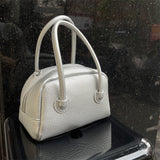 Women's Fashion, Simple Lychee Pattern, Portable Shoulder Messenger Bag