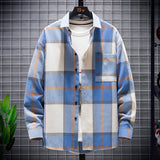 Men's Brushed, Casual Loose Fit, Long Sleeve Shirt