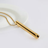 Breathing Necklace, Adjustable Breathing, Pressure Relieve Ornament, Stainless Steel Decompression Jewelry