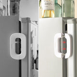 Household Refrigerator Freezer Door Lock, Toddler Children's Cabinet Safety Lock, Anti-pinching Safety for Babies