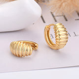European and American INS Style, Simple Thread Croissant Earrings