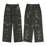 Paratrooper Camouflage Men and Women's, Multi-pocket Cargo Pants