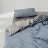 Simple Style, Solid Color, Two Colors, Cotton Bed Quilt Set