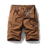 Summer Thin Men's Overalls, Cotton Multi-pocket Trousers, Teen-trend Wear-resistant Straight-leg Casual Pants