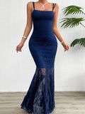 Spring Summer Slim-fit, Lace Sling Dress