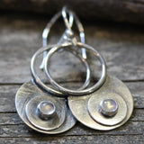 New Geometric Round Ring Earrings