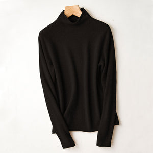 Merino Half-collar Wool Sweater for Women