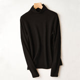 Merino Half-collar Wool Sweater for Women