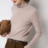 Merino Half-collar Wool Sweater for Women
