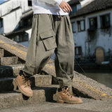 Large Pocket Design Sense, Wide-leg Workwear Tactical Pants