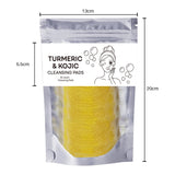 Turmeric Exfoliating Excess Oil Cleansing Pads, Compressed Facial Sponges, Skin Care Tools for Face Clogged Pores
