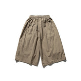 Three-dimensional Japanese-style, Retro Large Pocket Shorts