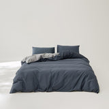 Simple Style, Solid Color, Two Colors, Cotton Bed Quilt Set