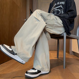 Loose Hong Kong Style INS Straight Casual Pants