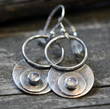 New Geometric Round Ring Earrings