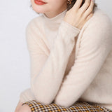 Merino Half-collar Wool Sweater for Women