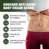 Avocado Facial Scrub, Exfoliating Dead Skin, Gentle Cleansing, Body Nourishing and Firming, Soft Whitening, Skin Frost Cream
