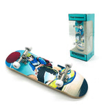 DIY Toy Skates, Park Tech, Deck Stunt Part with Metal Bracket and Bearing Wheel, Professional Finger Skateboards