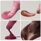 Glossy Lip Glaze, Waterproof Long Lasting Lip Gloss, Glossy Mirror Tea Red Liquid Lipstick, Doodle Lip Korean Makeup
