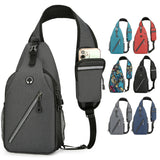 New Multifunctional Men's Shoulder Crossbody Bag, Female Hard-wearing Canvas Messenger Pouches