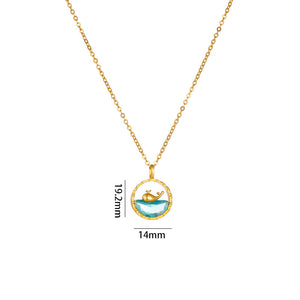 Whale Pendant Clavicle Chain, Women's Fashion