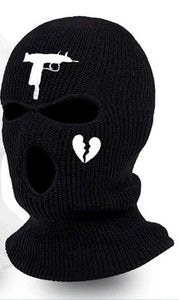 Neon Balaclava Three-hole Ski Mask, Full Face Winter Party Headgear