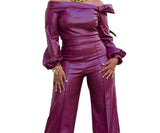 Personality Fashion Leather Suit for Women