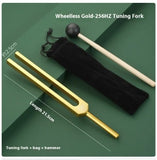 128Hz Acoustic Resonator Set, Weighted Bio-acoustic Tuning Fork for Healing Chakra, Sound Therapy, Stress Reliever