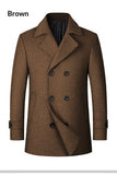 Trendy Fashion, Double-breasted Lapel Mid-length, Men's Peaky-B Wool Coat