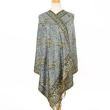 Classic Cashmere-like Jacquard Paisley Tassel Scarf