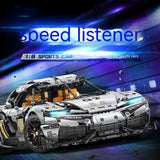 Children's Sports Car Building Block Model – Small Plastic Pieces for Assembly