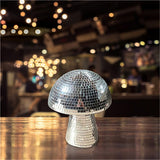 Mirror Glass Mushroom Disco Ball – Decorative Reflective Party Ornament