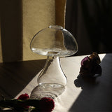 Mushroom-shaped Glass Flower Vase – Hydroponic Plant Pot for Table Decor