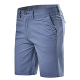 Men's Fashion, Casual Mid-waist Straight Solid Color Shorts