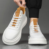 Solid Color Men's Platform Casual Shoes