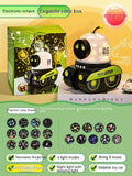 LED Night Light Starry Sky Projector Galaxy Robot Projection Lamp Bluetooth Music for Kids Bedroom Home Party Decoration