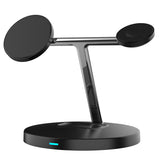 Compatible with Apple, 3 in 1 Magnetic Wireless Charger, 15W Magsafe Charging Station